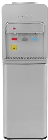 HarBin-Star - Distributore di acqua calda e fredda, erogatore di acqua fredda per la casa, la cucina, l'ufficio, facile installazione (argento)