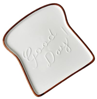 CHILDWEET Plato de Cerámica Forma de Tostada para Sushi y Desayuno Vajilla para Hogar y Hotel Diseño Elegante y Divertido Color Aleatorio Color Aleatorio