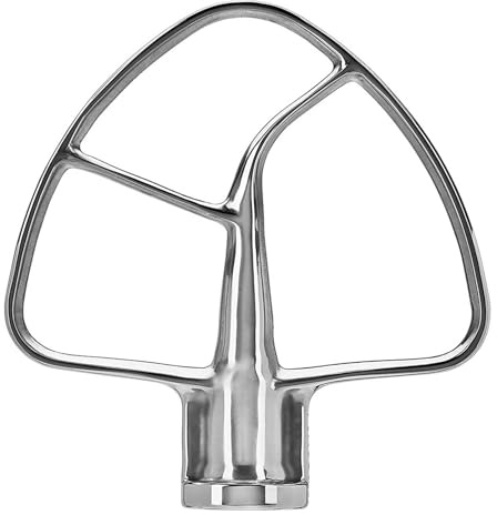 Frusta Piatta In Acciaio Inossidabile Compatibile Con KitchenAid Tilt-head E Planetaria Da 4,5-5 Qt, Accessorio For Impastare La Pasta