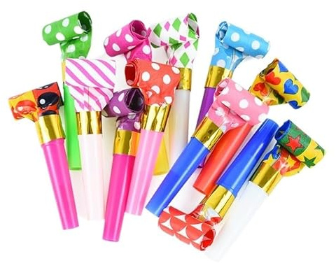 100 silbatos for fiestas infantiles, ideales for cumpleaños, regalos, animaciones, bodas y Navidad Para Cumpleaños Celebraciones