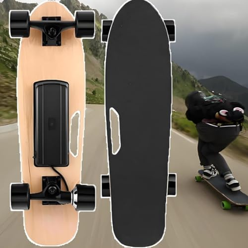 Elektrisches Skateboard, 350 W, 7 Schichten Ahorn-Longboard, Fernbedienung, 13,67 MPH Max Speed, 8 Meilen Reichweite, 150 kg maximale Belastung