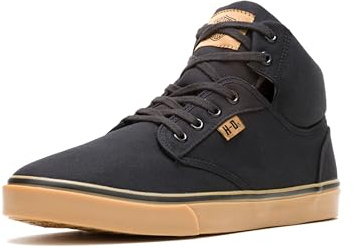 Harley-Davidson Men's Wrenford Canvas Motorcycle Casual Sneaker, Black, 11