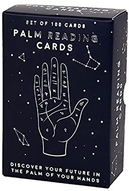 Gift Republic GR700016 Palm Reading Cards, Black, one Size