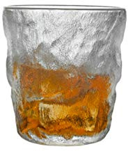 Maya Star Japanese Style Transparent Whiskey Glass Wine Glasses, Often Used in Scotch Whiskey Brandy Whiskey Cocktail Beer Glass - Glacier Pattern A7