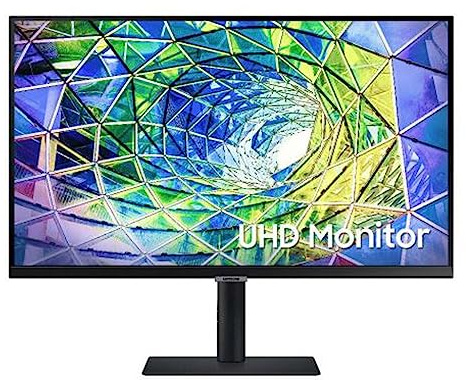 Samsung LS27A800NMUXEN - Monitor Profesional de 27 4K UHD (3,840 x 2,160, Panel IPS), HDR10, 5ms, Flicker Free, Ajustable en Altura, inclinación, Giro y pivote, Plano