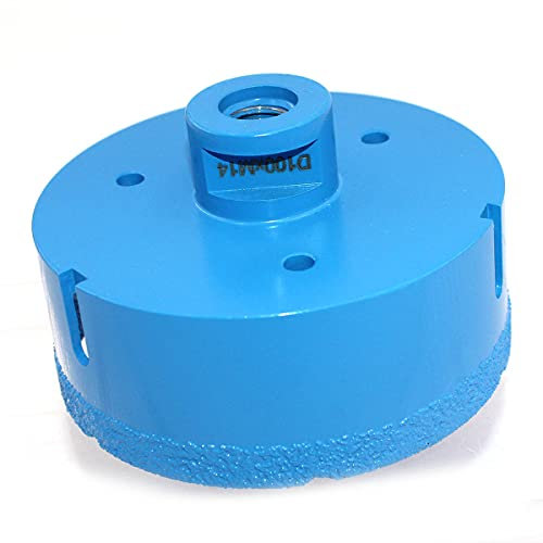 Brazed Diamond Core Drill Bits 4inch 5/8-11 Thread - Dry/Wet Vacuum Brazeing Hole Saw Tile Stone Marble Granite Concrete Ceramics Glass 102mm