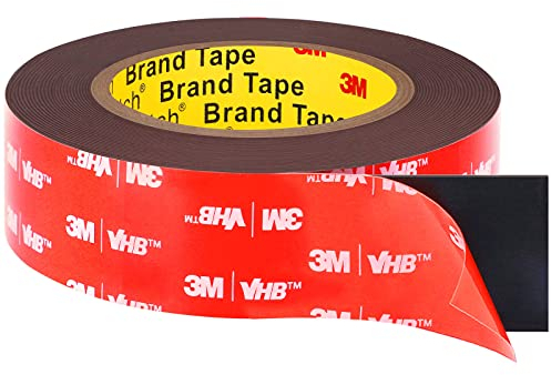 Summerbrite Double Sided Tape Heavy Duty, Double Sided Foam Tape 16FT Length, 0.94inch Width, Waterproof Mounting Tape for Car, Home Decor, Office Decor