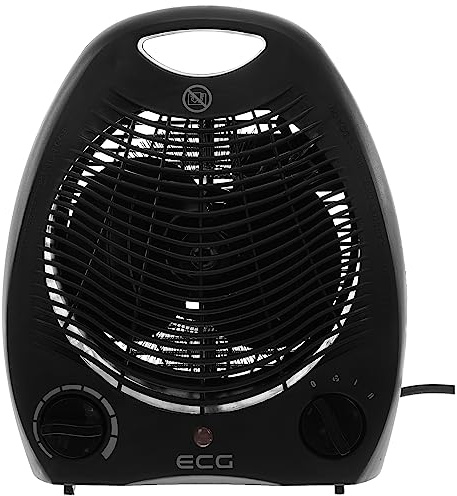 ECG TV 3030 Heat R Black Hot Air Fan 1000/2000 W