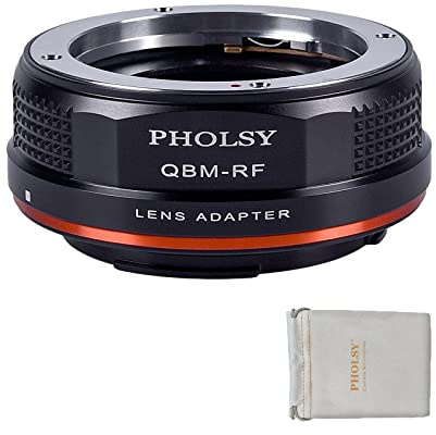 PHOLSY Objektivadapter Manueller Fokus Kompatibel mit Rollei SL35 QBM Mount Objektiv auf Canon EOS RF Mount Kameragehäuse, Rollei auf RF