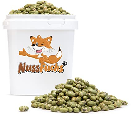 Edamame Bohnen 1kg im Eimer geröstet leicht gesalzen Sojabohnen NussFuchs