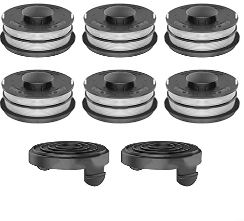 Rasentrimmerfaden und Abdeckung, Spule + Kappe für Einhell GC-ET 4530 3405685 Rasentrimmer, Autofeed-Spulen, Ersatz-Rasentrimmerspule und Faden-Nachfüllpackungen