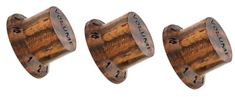Supvox Gitarrenknöpfe Volumensteuerung 3 Stück Lautstärkeregler für E-gitarre und E-bass with Klarer Skala and Robustem Legierungs Material