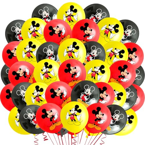42 Pcs Topolino Palloncini, Mickey Palloncini, Topolino Palloncino, Topolino Festa, Palloncini Compleanno Topolino, Kit Compleanno Topolino, Mickey Festa, Palloncini Compleanno Mickey