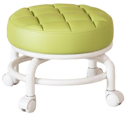 Rollhocker mit Rollen für Zuhause, Büro, Arbeit, tragbarer Mini-Hocker mit Rollen, Drehhocker für grüne Aufgaben