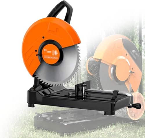 ZYT-DHRUCB Cortador de perfiles Multifuncional con Hojas de Sierra de inglete de 14'*2 y Hojas de Sierra de Metal, Profundidad de Corte de 120 mm | Corte de precisión de 45° | Diseño Anti-Vibraciones