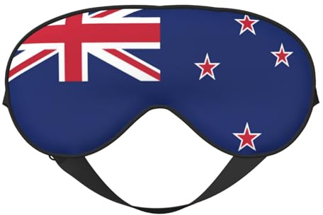 Weiche Augenmaske mit neuseeländischer Flagge, ideal für Frauen, Männer und Reisen, bequem und verstellbar, perfekt für den Innen- und Außenbereich