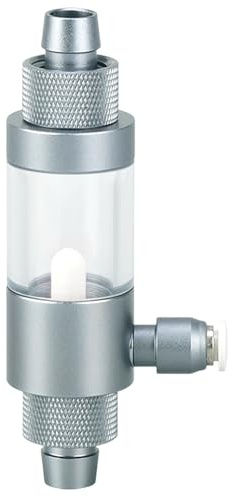 MiOYOOW Akvarium CO2 atomizer, extern tank CO2-diffusor aluminiumlegering, 12/12 mm, 16/16 mm, 20/20 mm CO2-reaktor tillbehör till fiskbehållare