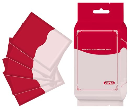 Mnozreo Lingettes Détachantes pour Vêtements,Lingettes Humides pour Enlever les Taches,Lingettes de Nettoyage Emballées Individuellement,Humides pour le Linge,60PC