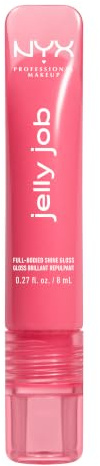 NYX Professional Makeup Peptide Infused Jelly Gloss, Pflegender Gloss für optisch vollere Lippen, Jelly Job, Farbe: Jelly Blushin'