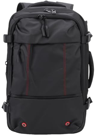 HELEVIA Vacuum Compression Backpack, Travel Laptop Work Bag with Combination Lock, 31-38L for College Business Trip