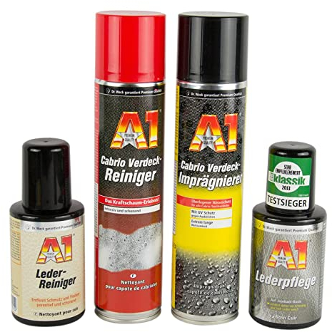 Dr. Wack A1 Lederpflege & Lederreiniger & Cabrio Verdeckreiniger & Imprägnierer