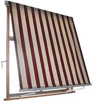 BIACCHI ETTORE SRL Tenda da Sole a Caduta 3x2,5 mt Beige/Bordeaux, Beige/Verde, Beige/ocra, Beige Finestra o Balcone Milos (Beige/Bordeaux)