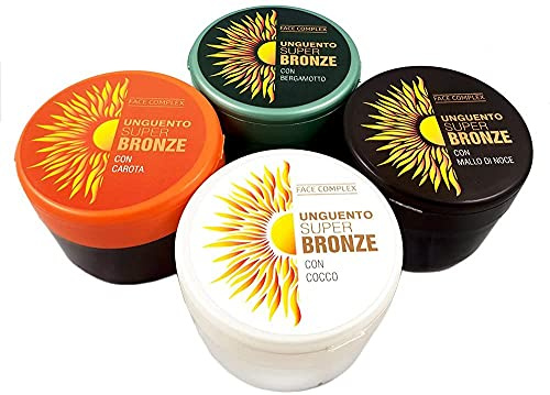 Abbronzante unguento super bronze da 200ml face complex - per abbronzatura mare piscina parco (Bergamotto)