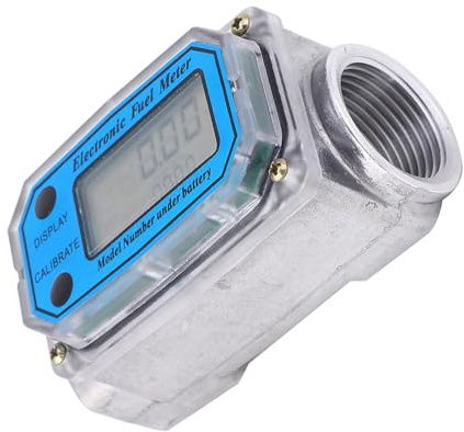 Caudalímetro digital de 1 pulgada, rosca NPT, para diésel | Medición de flujo por turbina, Junta hermética, Gasolina y queroseno, Uso en tuberías industriales