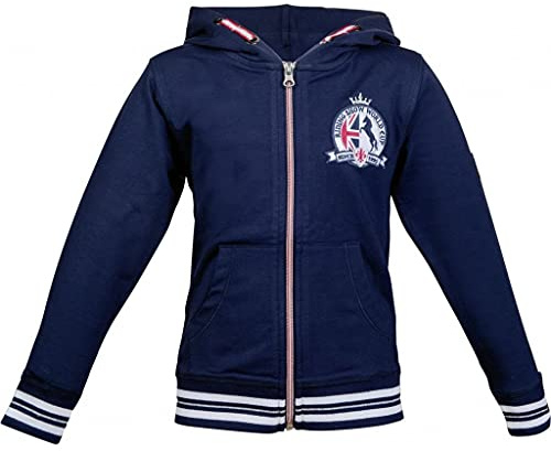 Hkm Show de equitación Chaqueta, Azul Oscuro, 122 Unisex niños
