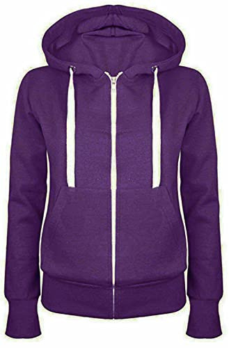 Pretty Attitude SIZE Zip Up Sweatshirt Hooded Hoodie Coat Jacket Top Ladies Girl PLUS
