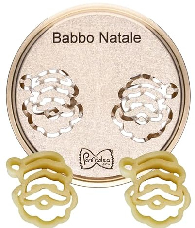 Pastidea - Matrize Weihnachtsmann Weihnachten Babbo natale kompatibel mit Kenwood Pasta Fresca oder mit Adapter im Pastamaker Avance und anderen Nudelmaschinen