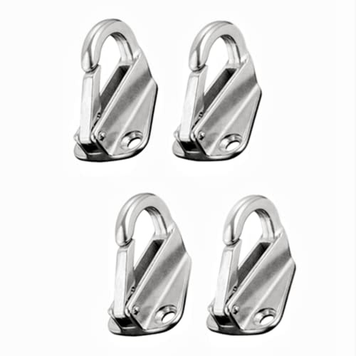 4 PCS Stainless Steel 316 Fending Hooks Fender Spring Hook Snap Attach Rope Boat Sail Tug Ship Marine Hardware Boats Accessories (4)
