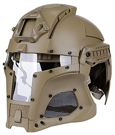 Jungle Leopard Tactical Helmet Side Rail NVG Shroud Transfer Base Outdoor Sports Army Combat Airsoft Ballistic Helmet Paintball (Color : HL-97-T)
