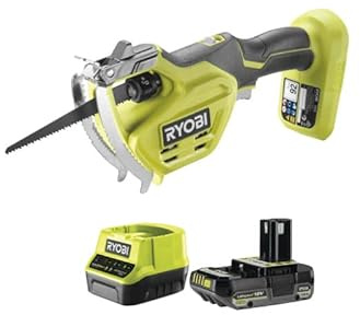 Pack RYOBI Elagueur à main RY18PSA-0-18V One+ - 1 Batterie 2.0Ah - 1 Chargeur rapide