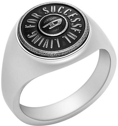 Diesel Herren-Siegelring Edelstahl, DX146304010