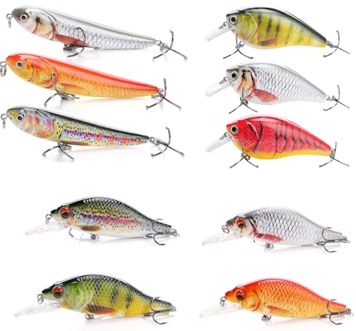 Popper Oberflächenköder, 8,5 cm, 13,5 g, Angelköder, Raubfischköder, Hecht, harte Forelle, weich (Barsch)