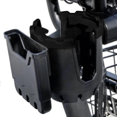 Shurzzesj Fahrrad-Getränkehalter mit Handyhalter, Getränkehalter für Fahrradlenker - Kinderwagen-Getränkehalter, 360-Grad-Drehung - Fahrrad-Getränkebecherhalter, verstellbar für Mountainbikes und