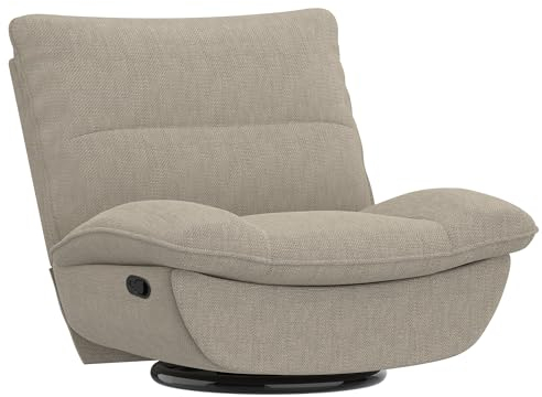 FLEXISPOT Relaxsessel, XC6, Manueller Sessel, Schlafsessel, Drehsessel mit Rocking, Liegesessel im Wohnzimmer, Fernsehsessel mit verstellbare Rückenlehne, Ruhesessel (Beige)