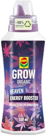 COMPO GROW ORGANIC Heaven Energy Booster 1 L für vitale und schöne Pflanzen dank natürlicher Aminosäuren und Algenextrakten, lila