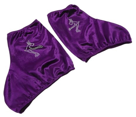 MOBUTOFU Schlittschuhabdeckungen Rollschuhschuhe Schlittschuhe Für Jungen Skater Skate-universalschnalle Schlittschuhschutz Trockeneis Eiskunstlauf-beinlinge Violett Polyester