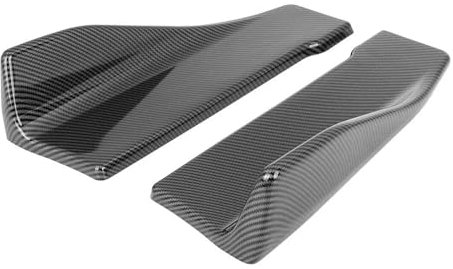 Seitenschweller Für E80 E81 E82 E87 E90 E91 E92 E93 Für G20 G30 35 Cm Universal Seite Rock Verlängerung Hinten Splitter Winglet Schürzen Auto Seitenschweller(Carbon Fiber Look)