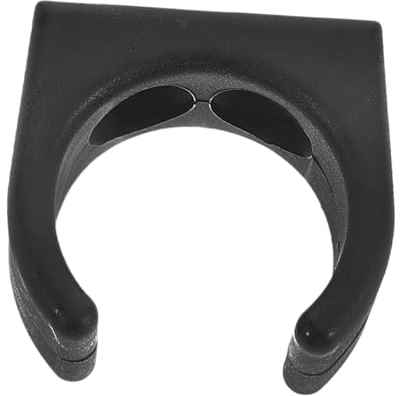 Abaodam Nylon Pipe Clamp Black Plastic Boat Pole Clips Holder Clips Sturdy Buckle Versatile Yacht Boat Accessory