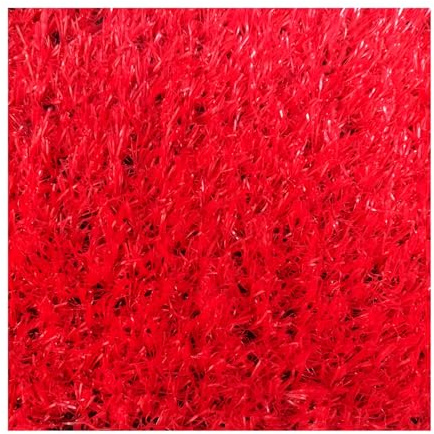 RybdaFDc Césped Artificial de 0,78 Pulgadas, fácil de Limpiar, Color Rojo, for Interiores y Exteriores.(2x1.5m(6.56x4.92ft))