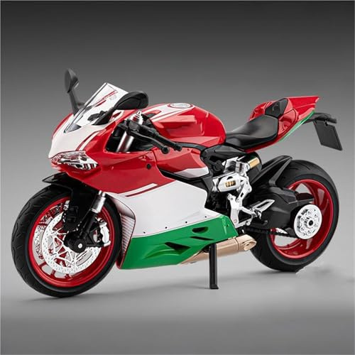 För 1199 Panigale R Racing Car Diecast Legering Metall Motorcykel Ornament Med Bas Gåva Pojke 1:9