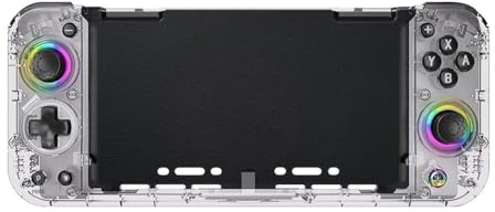 NiuLumea Controller wireless per Nintendo Switch per OLED con design ergonomico, luci RGB regolabili e funzione Turbo, controllo del movimento, tipo di ricarica