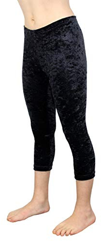 GymStern Caprihose passend zum Turnanzug Crash Samt bi-elastisch Kinder 3/4 Leggings Mädchen Capri Hose Hüfthose Normale Bundhöhe 116-176 Farbe