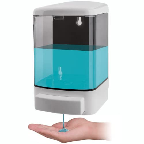 GUSTO Dispenser da Muro Manuale Sapone 1000 ml Grande Capacità per Cucina Bagno Ristoranti Hotel Ospedali Studi Professionali Palestre (1 PC)