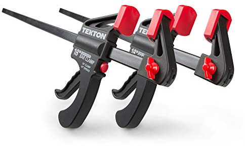 TEKTON 18 Inch Ratchet Bar Clamp / 24 Inch Spreader Set, 2-Piece | CLP51518,Black