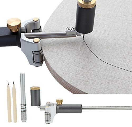 ViaGasaFamido Jauge de traçage du bois, outil de traçage du bois 2 en 1, jauge de marquage de roue multifonction Outil de mesure Ligne de précision réglable pour menuisier