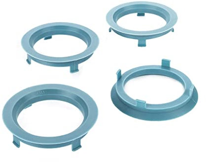 LST 4x Zentrierringe Distanzringe für Alufelgen Ø 56,1 mm - Ø 70,1 mm blau